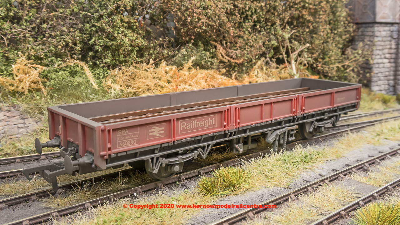 SB005D DJ Models SPA Open Wagon number 460890 in BR Railfreight livery with weathered finish